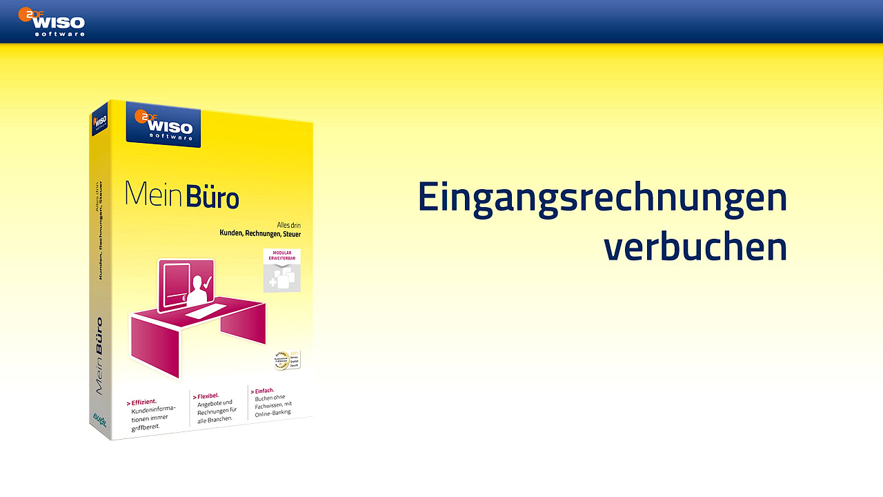 New Eingangsrechnungen verbuchen mit WISO Mein Büro | Tutorial