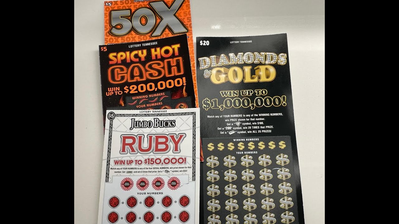 TN Lottery scratcher session with Diamond & Gold, Spicy Cash, 50X 💰