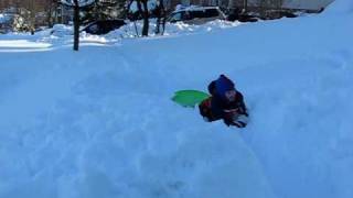 Josiah sledding 2.AVI