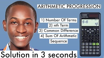 HOW TO SOLVE ARITHMETIC SEQUENCE FAST USING CASIO FX-991 ES PLUS 2ND EDITION SCIENTIFIC CALCULATOR