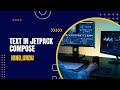 textview in jetpack compose / text in jetpack compose android studio