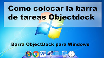 COMO DESCARGAR E INSTALAR OBJECTDOCK 2.0  ( video 1)