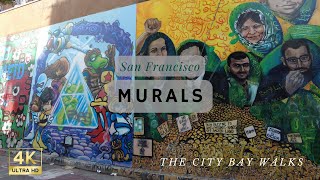 4K San Francisco Murals Mission District | Clarion Alley Street Art Murals