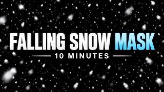 Falling Snow Overlay & Mask | 10 Minutes on Black Background screenshot 5