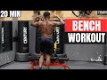 20 MIN | DUMBBELL BACK + BICEPS | No Machines! Just a Bench + Weights! | Muscle Builder