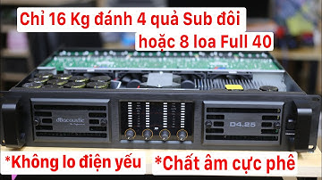 Hướng Dẫn Main Cục Đẩy dB acoustic D4.25 4 kênh 1300w