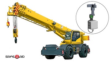 Location of the anemometer and indicator on mobile cranes for crane safety