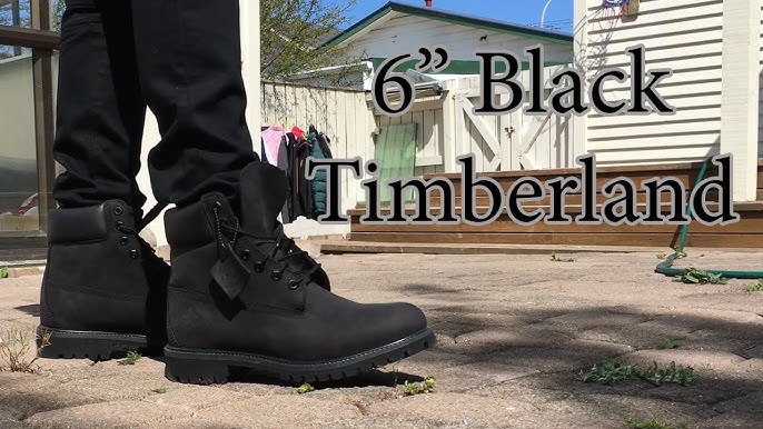 all black timberland boot