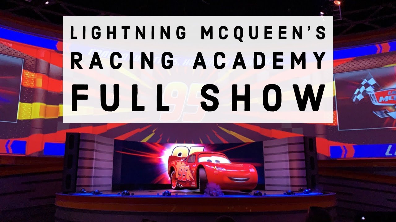 4K] Lightning McQueen's Racing Academy FULL SHOW, Disney Hollywood