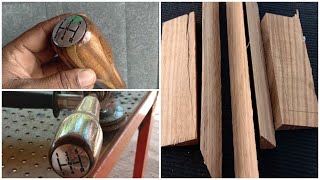 woodturning gear shift knob/without lathe/diy