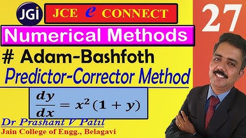Adam Bashforth Predictor Corrector Method || Numerical Methods || 18mat31 || Dr Prashant Patil