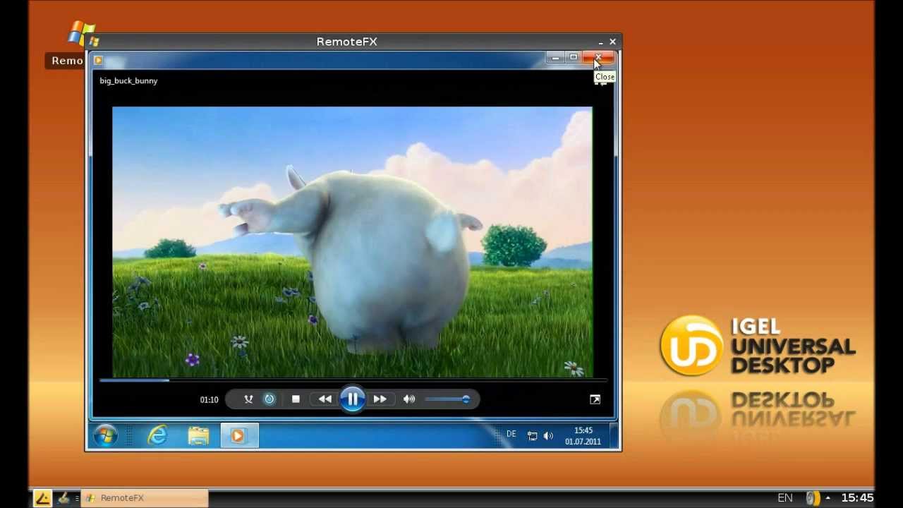 Microsoft Remotefx Auf Igel Linux Thin Clients Youtube
