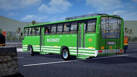 BLESSY Kerala Private Bus Mod In Bus Simulator Indonesia - Bussid Bus Mod - Bussid Car Mod - Bussid