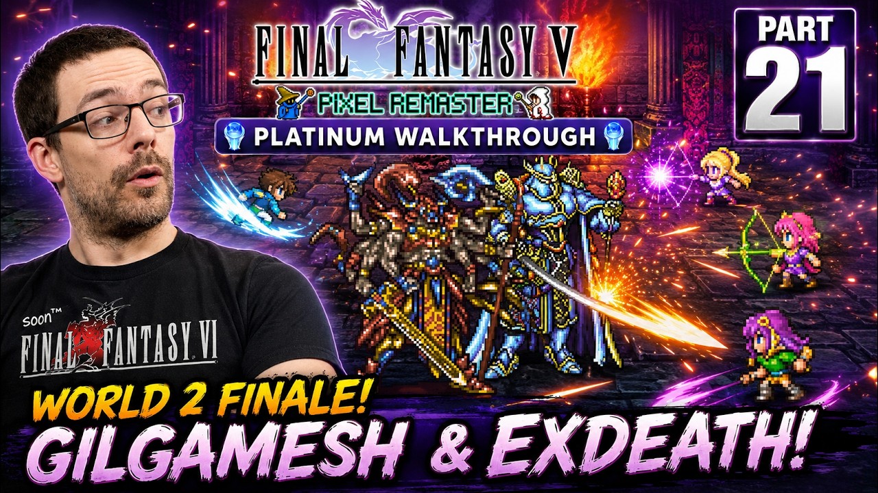 Final Fantasy 5 Platinum trophy guide part 21 - World 2 Final Showdown