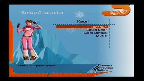 SSX 3 - Snow Jam Race With Kaori