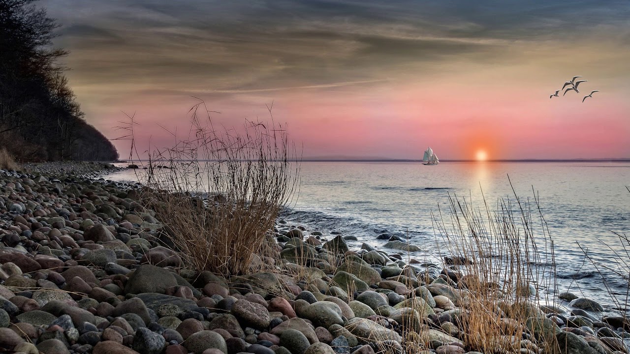 Baltic Sea Sunrise, Poland Baltic sea, Sunrise, Wonders of the world