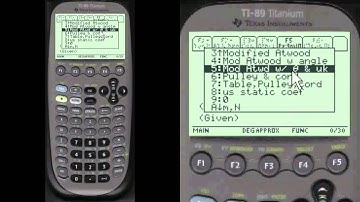 Modified Atwood Machine on TI-89 | Every Step Physics
