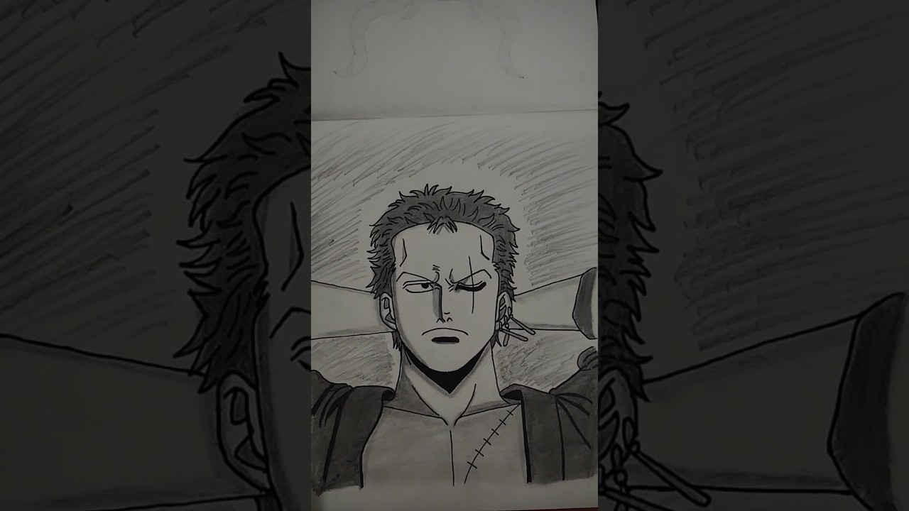 Zoro anime sketch 😎✍️📕 