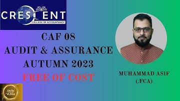 CAF 8 Sir Asif Autumn 2023 Lecture 17
