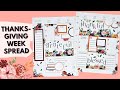 PLAN WITH ME | THANKSGIVING WEEK SPREAD | THE HAPPY PLANNER