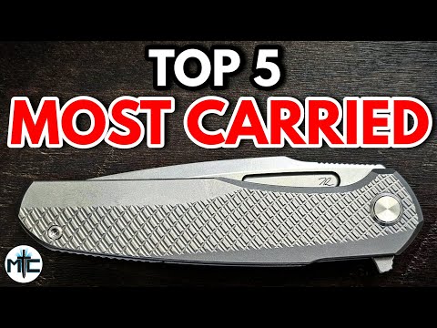 Top 5 MOST CARRIED EDC Folding Knives 