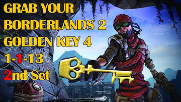BoarderLands 2 GOLDEN KEY SHIFT CODES FOR 1-1-13 2nd Set