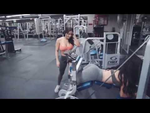 Dolly Castro and Ashley Kaltwasser Gym Workout