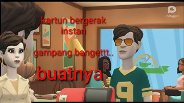 cara membuat animasi bergerak instan tinggal klik klik || plotagon