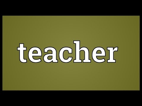 Teacher Meaning