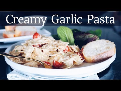 Dairy-Free Creamy Garlic Pasta