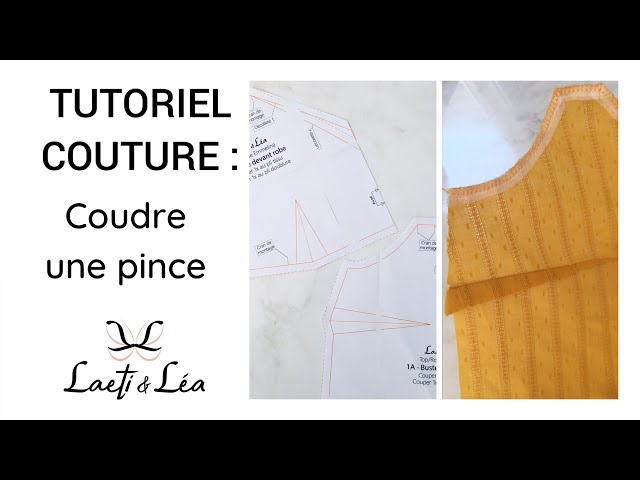 Tuto couture - Coudre une pince 