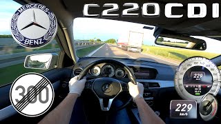 Mercedes Benz W204 220 CDI TOP SPEED NO LIMIT AUTOBAHN GERMANY by No Limit Autobahn 806,413 views 3 years ago 8 minutes, 6 seconds