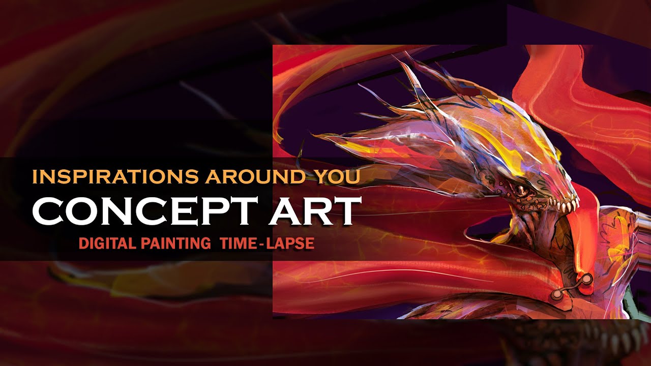 Character Concept Art I Digital Painting I Time lapse - 01 - YouTube