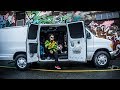 STEALTH VAN TOUR :Full Time City Van Dweller + Dog Escape high Rent For Converted Van.