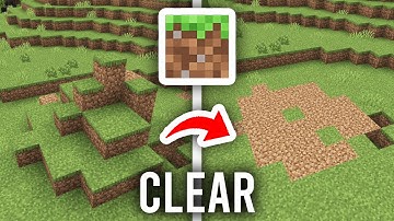 How To Flatten & Clear Land In Minecraft - Full Guide