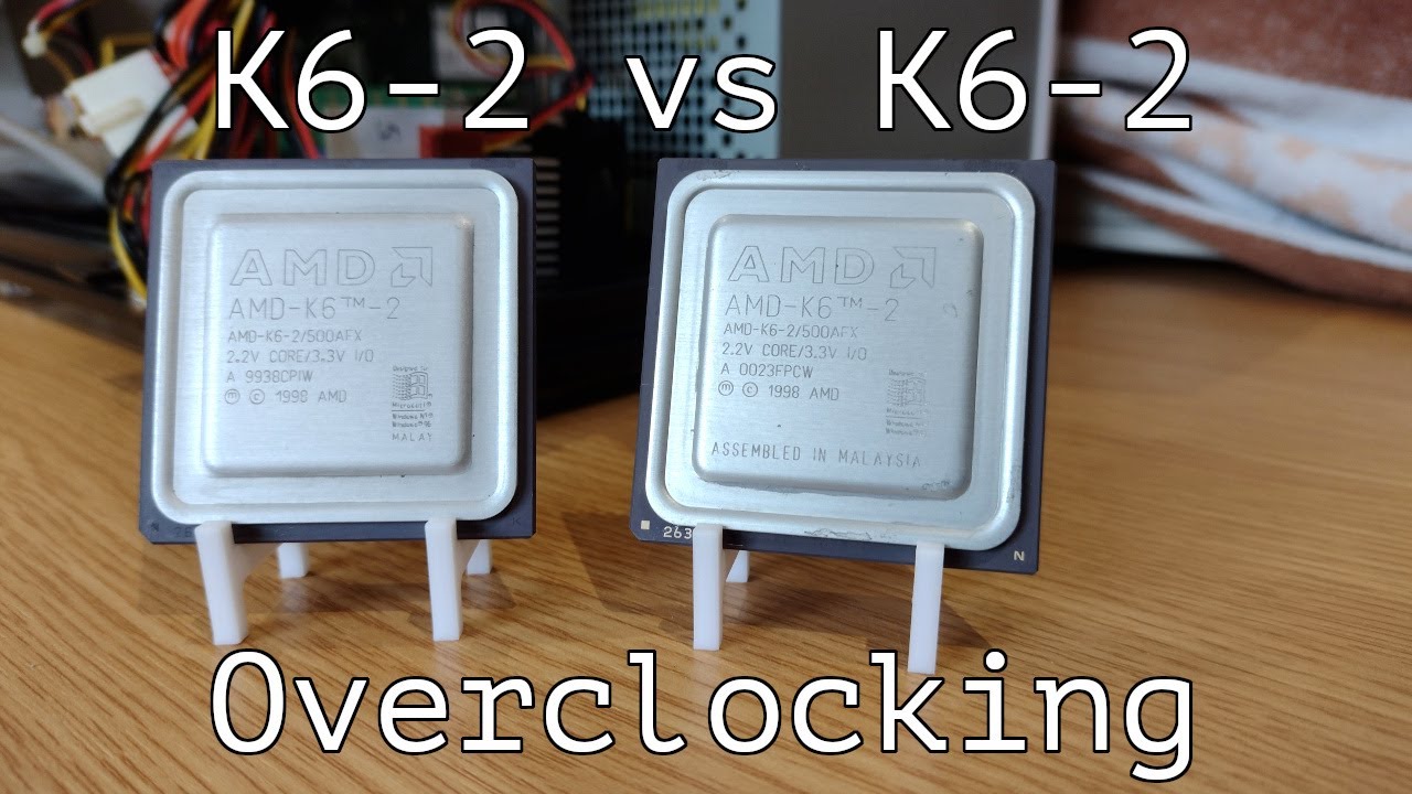 It's AMD K6-2 vs AMD K6-2 in an overclocking contest to see