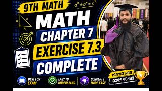 9th Class Math Chapter 7 Exercise 7.3 Complete | Step by Step Solution