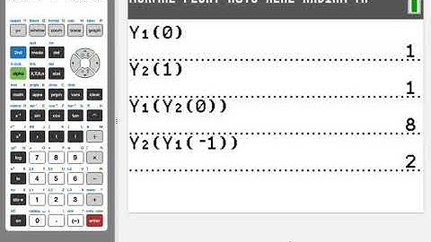 V9 - TI-84 Plus: Evaluate Functions