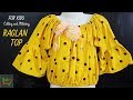 Raglan Top for Kids Cutting and Stitching | DIY Peasant Baby Top