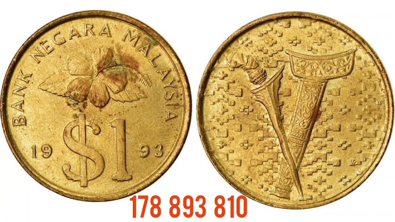 BANK NEGARA MALAYSIA 1993 $1 Coin VALUE + REVIEW
