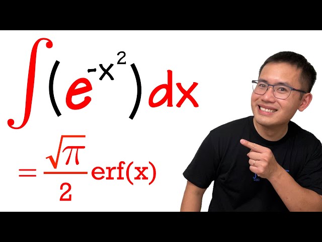 The Error Function The Impossible Integral Of E X 2 Youtube