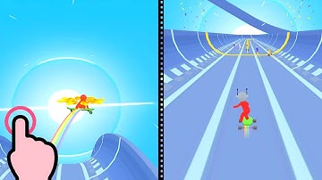 Crazy Skate Race - Turbo Skate Stickman Run - All Levels iOS Android GamePlay