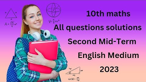 10th maths second mid term 2023 one word solutions - english medium