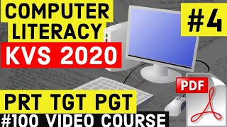 KVS DSSSB 2020 Computer Literacy notes for prt tgt pgt KVS DSSSB 2020