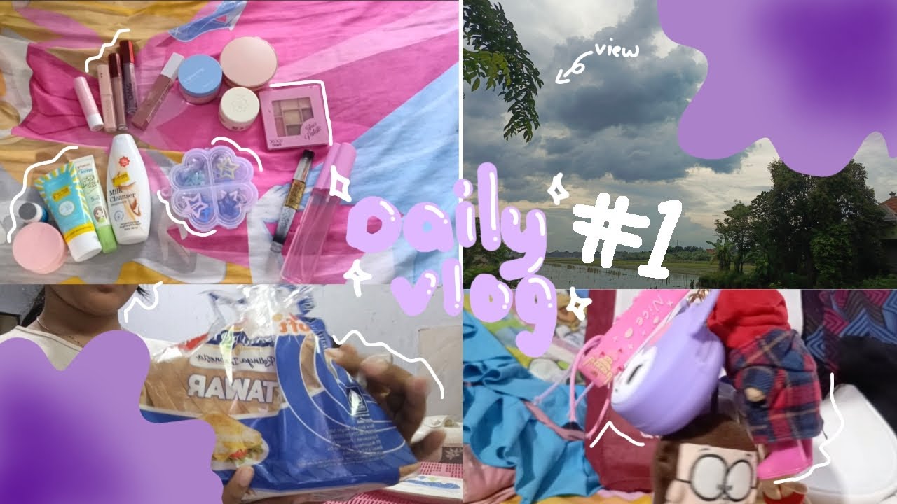 DAILY VLOG📸‼️\\ edisi liburan sekolah 🏫 | eat🍞, make up💄, sleep💤
