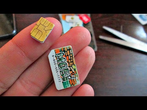 КАК САМОСТОЯТЕЛЬНО ОБРЕЗАТЬ НАНО СИМ (NANO SIM)
