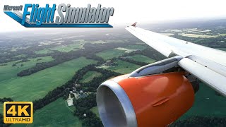 (4K) Microsoft Flight Simulator 2020 - ULTRA SETTINGS - EasyJet A320 Landing At Gatwick Airport