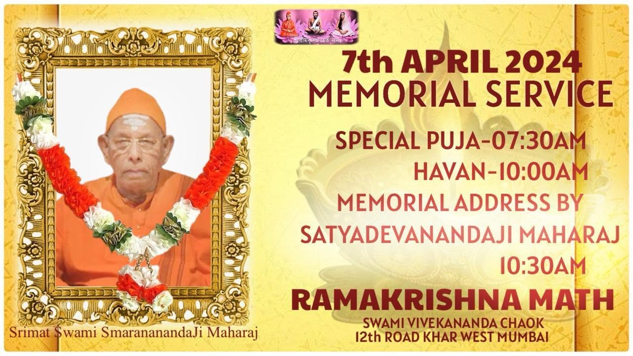 Memorial Meeting Special Puja, Havan, Memorial Meeting and Bhandara  Sunday : 7th April 2024.