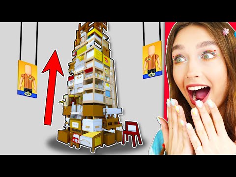 ПОСТРОИЛА САМУЮ ВЫСОКУЮ БАШНЮ в ROBLOX IKEA ! 😱