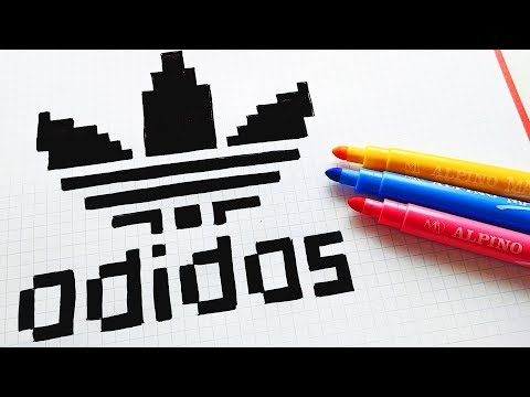 Perder helado puntada Handmade Pixel Art - How To Draw Adidas Logo #pixelart - YouTube